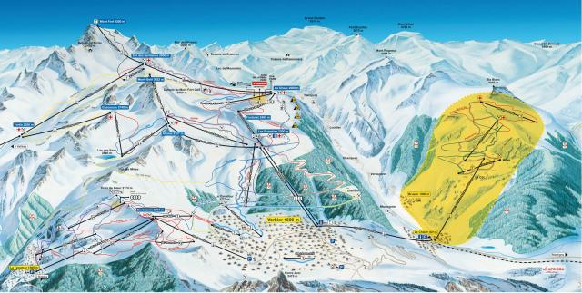 Verbier piste map